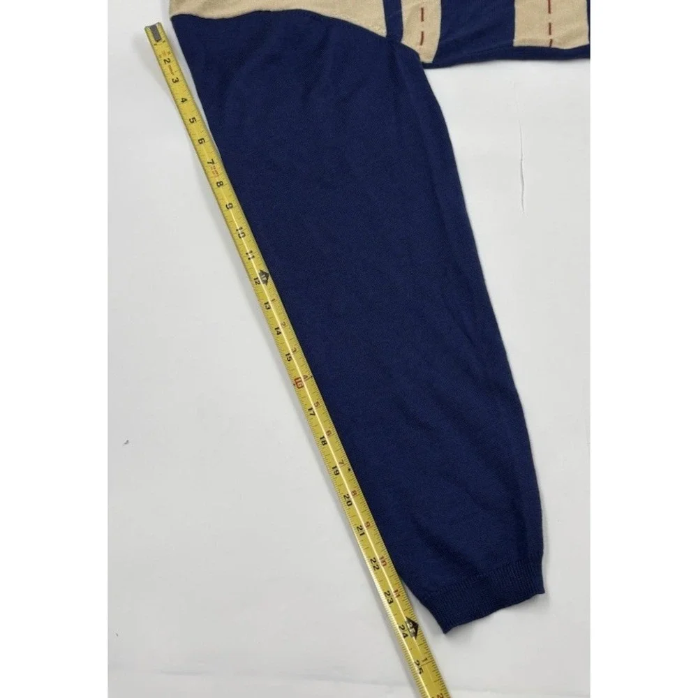 Stacy Adams Men's‎ XL Wool Blend Blue Pullover Lightweight Sweater